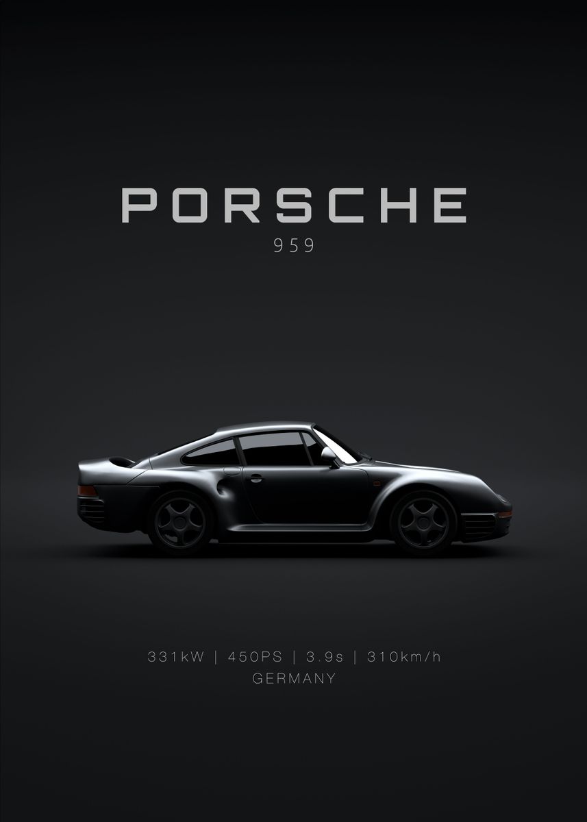 Porsche 959 1987' Poster, picture
