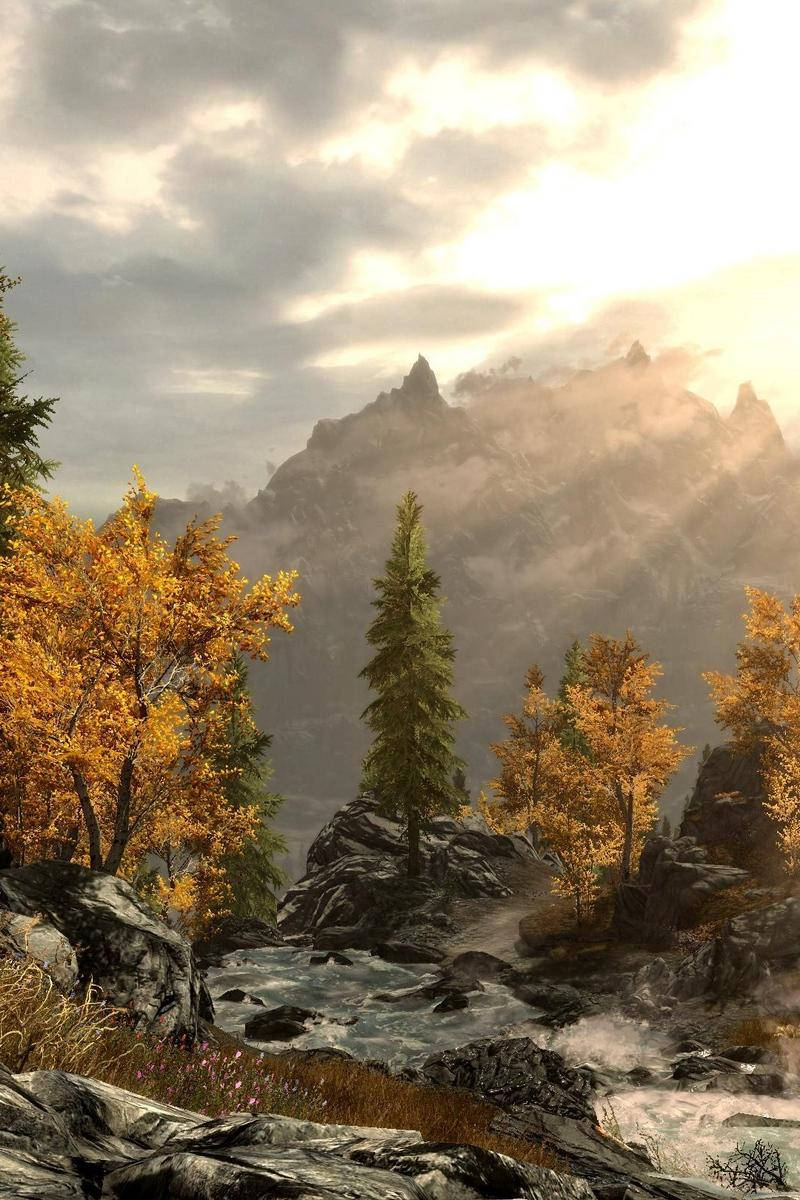 Download Skyrim iPhone Meadow With