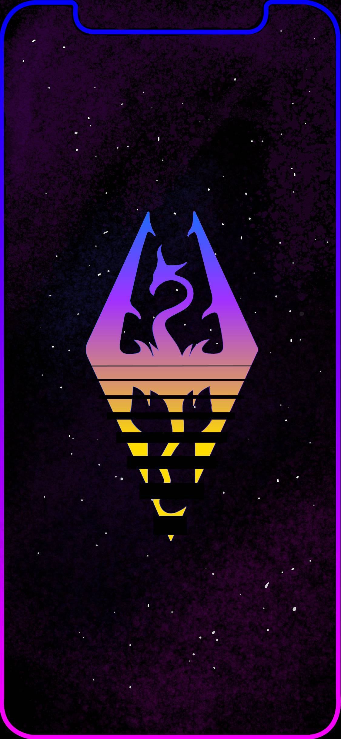 I made an outrun inspired wallpaper