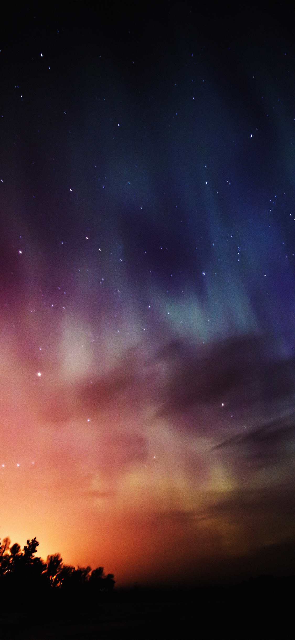Sky Aurora Night Stars Wonderful