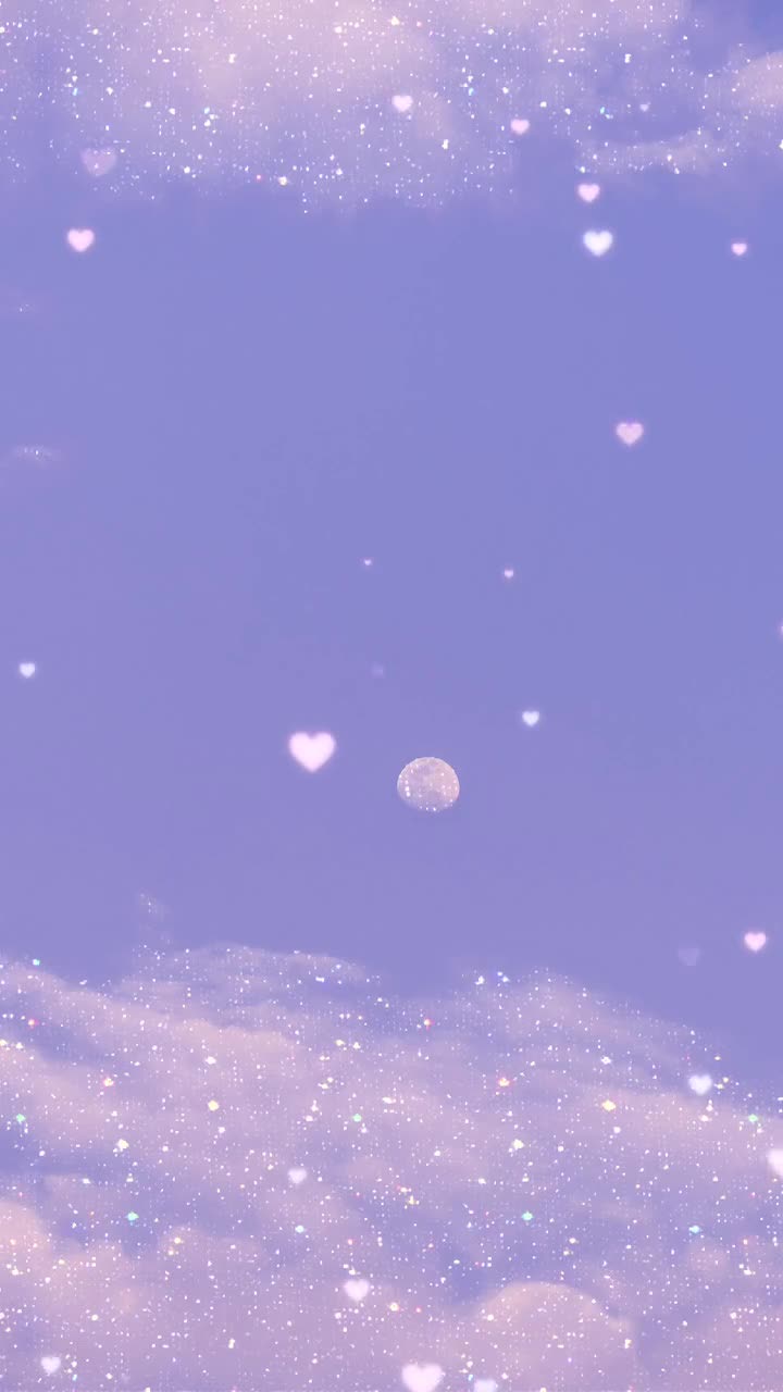 Animated Aesthetic Moon and Clouds