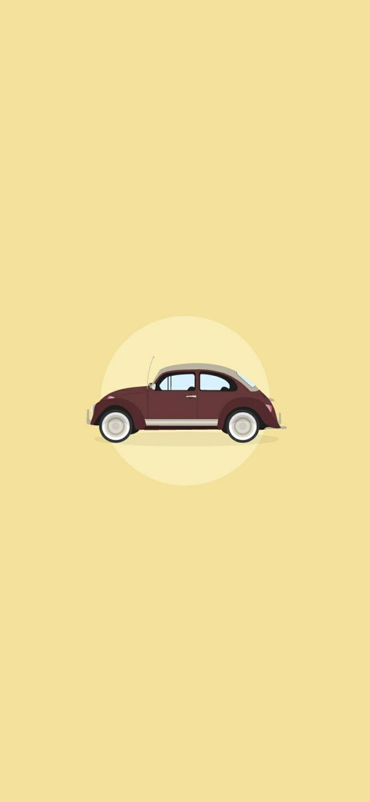 Antique Car Minimal Wallpaper 1080X2340