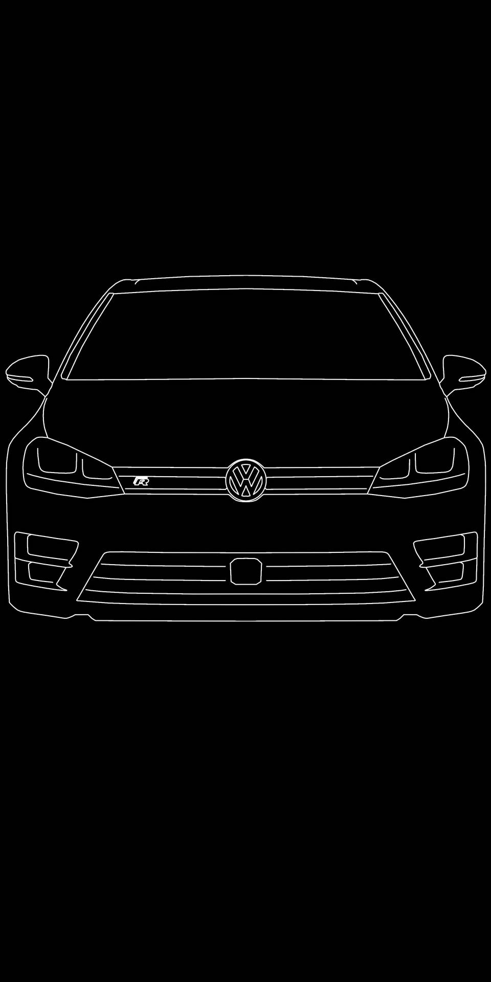 Golf R Volkswagen Minimalist Black
