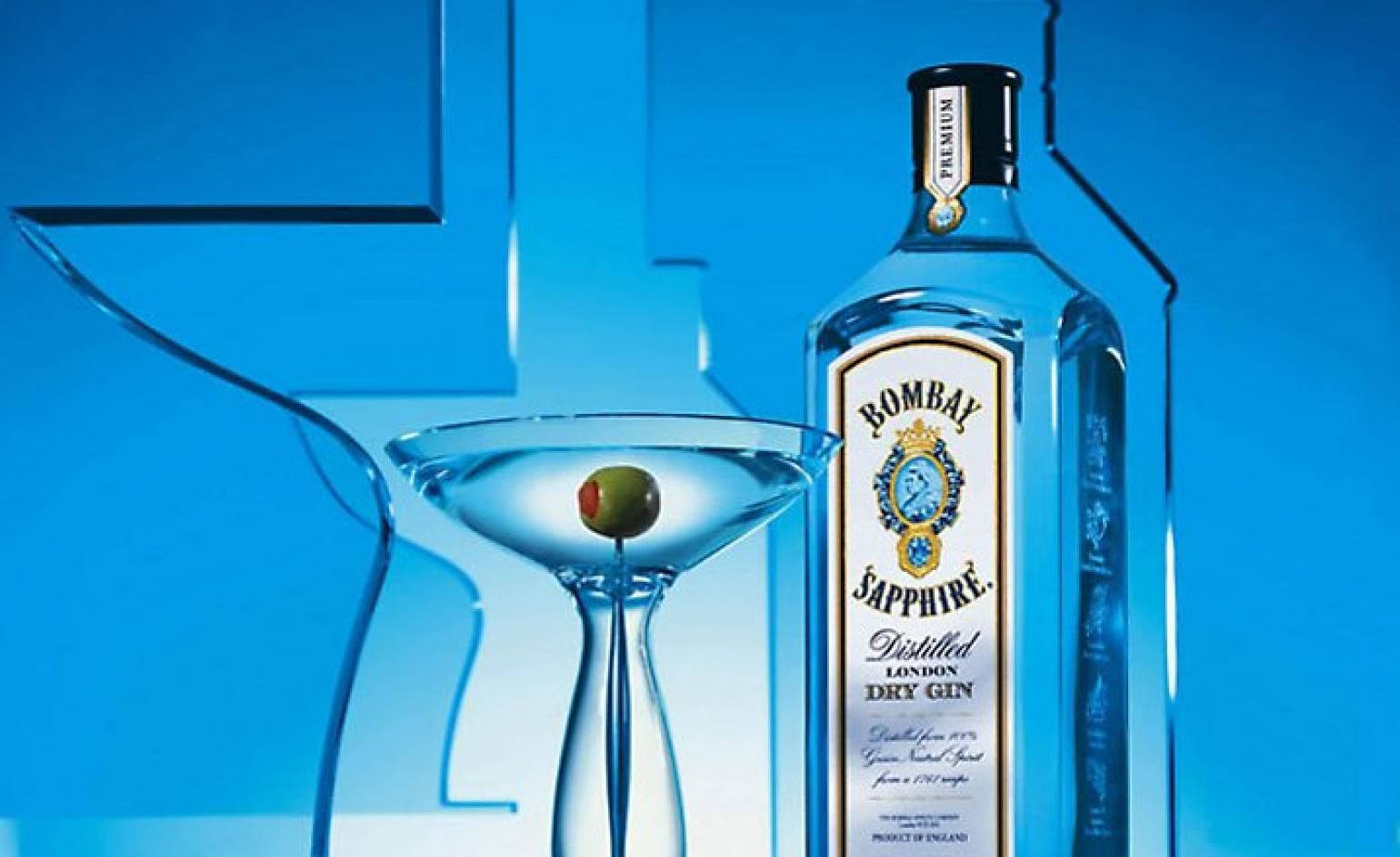 Bombay Sapphire Gin Bottle Wallpaper