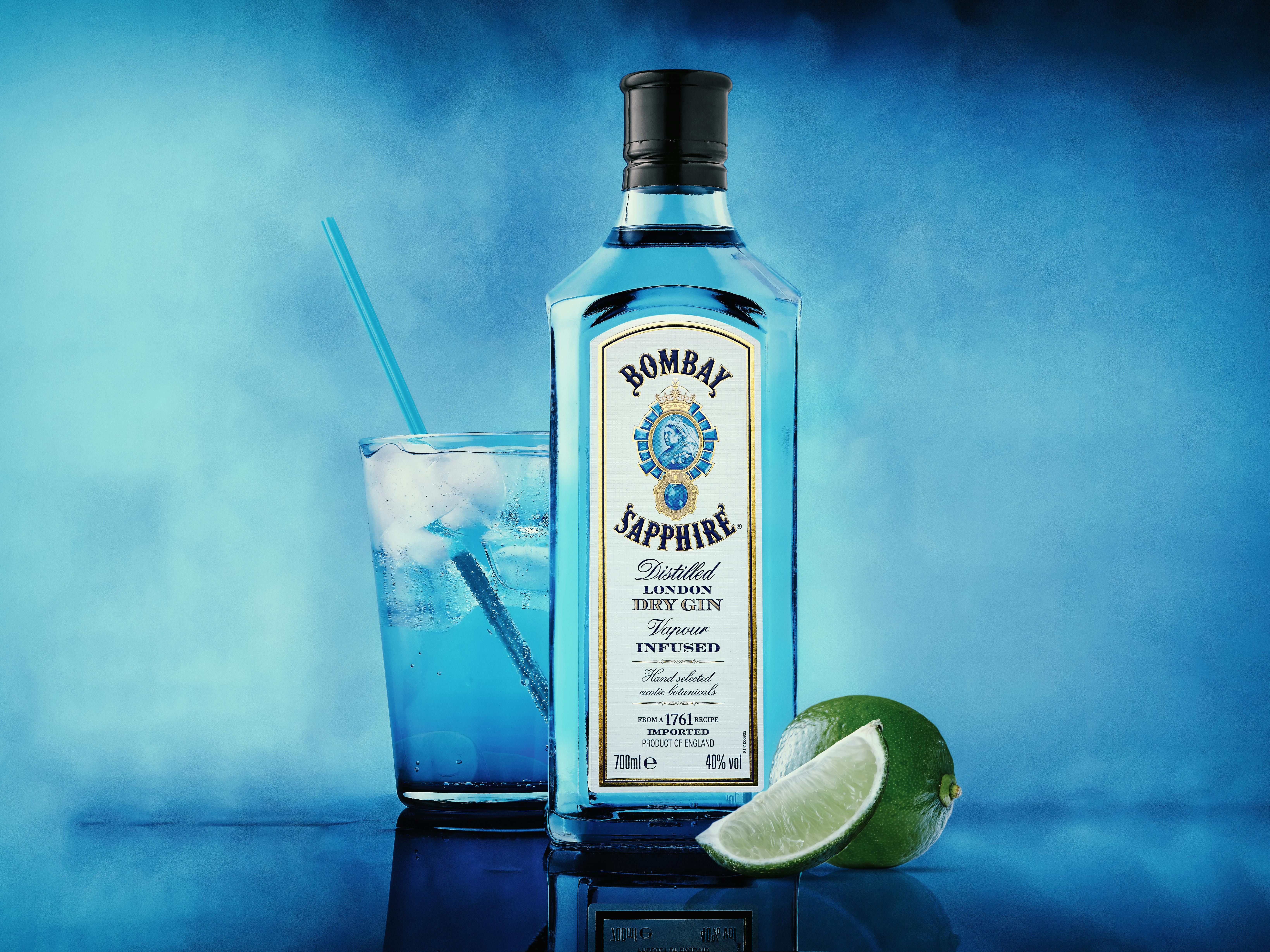 Bombay Sapphire Dry Gin Bottle