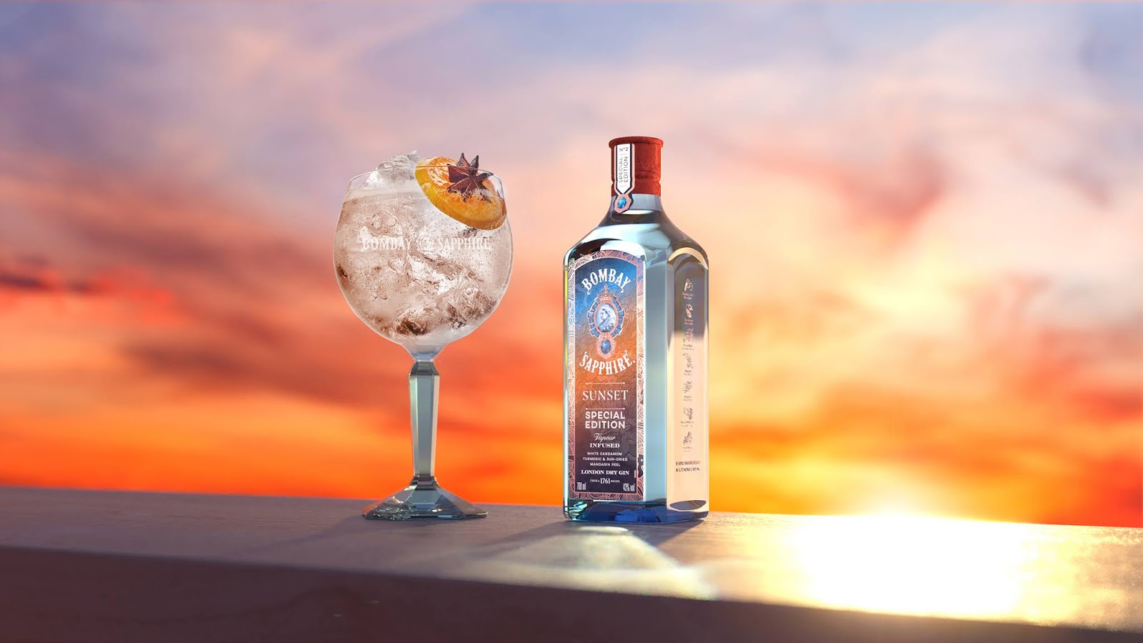 Bombay Sapphire Sunset