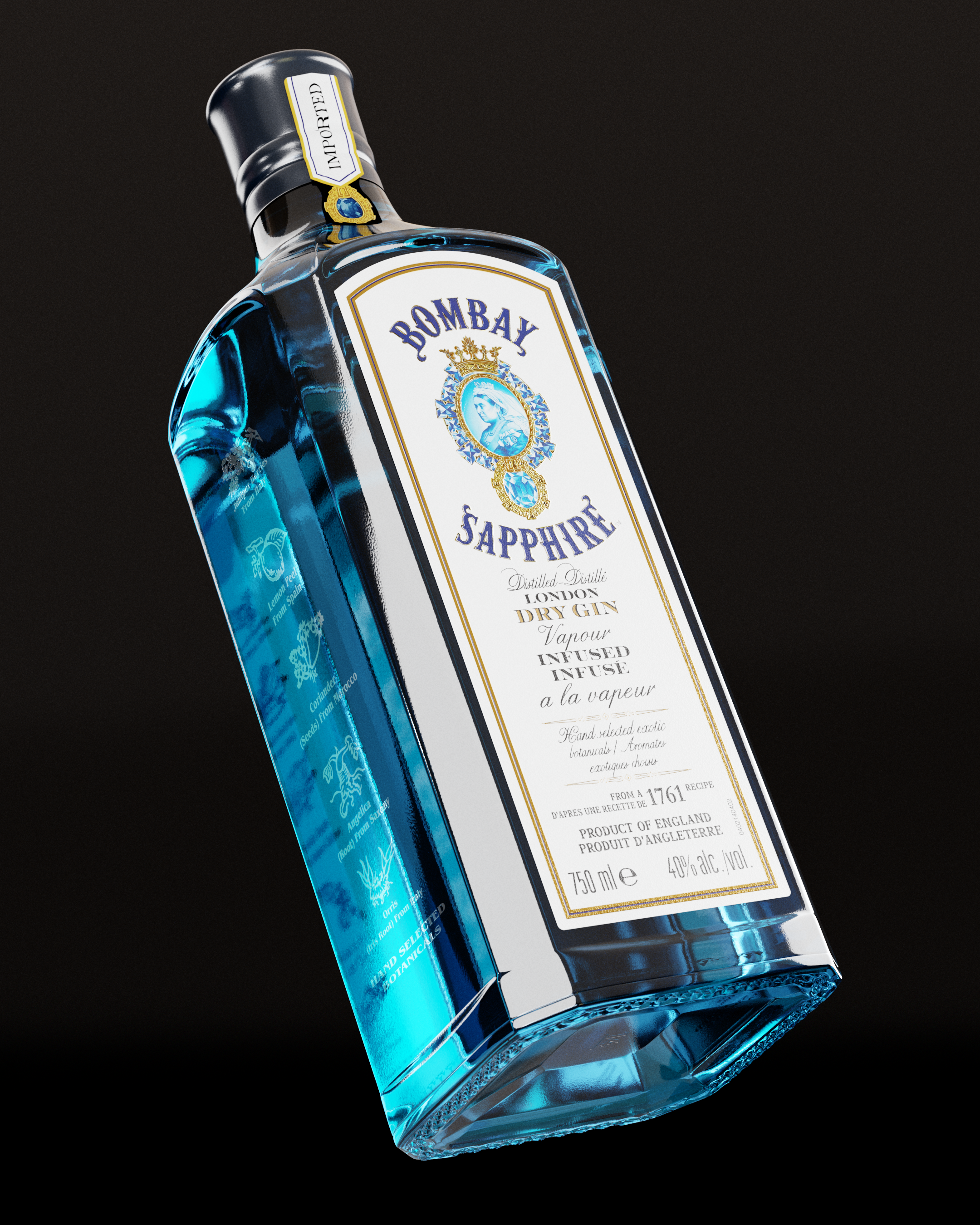 Bombay Sapphire Gin CGI
