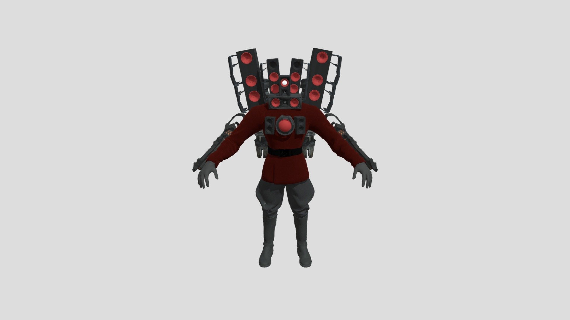 Upgraded titan speakerman free 3D model