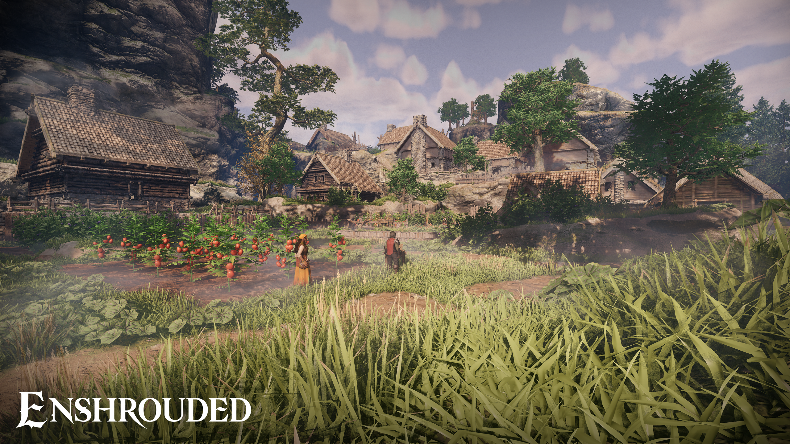 Enshrouded Village Scene HD Video Game