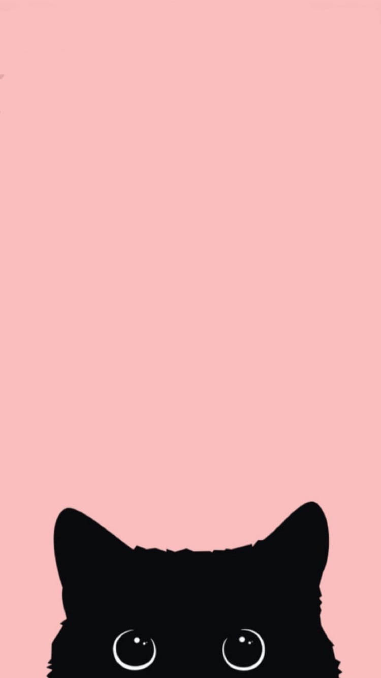 Download Cute Kawaii Cat Pink Wallpaper