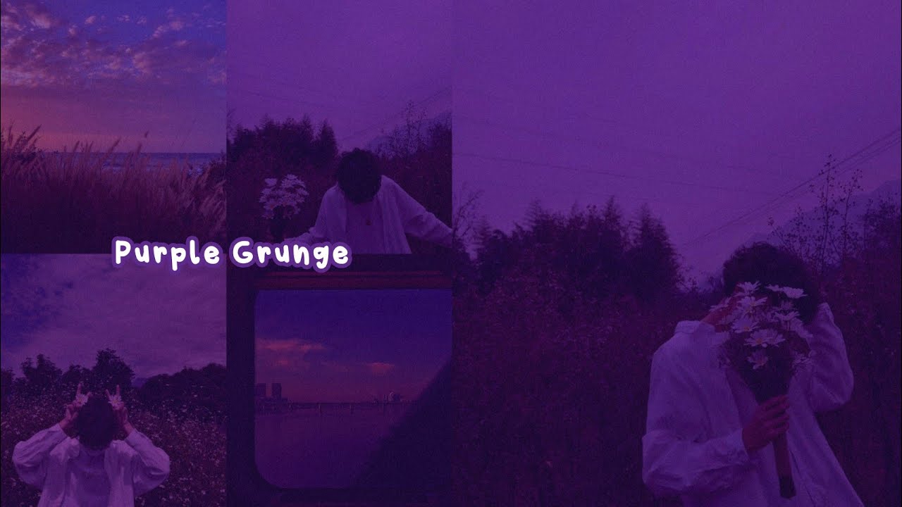 Purple Grunge using Picsart. Picsart