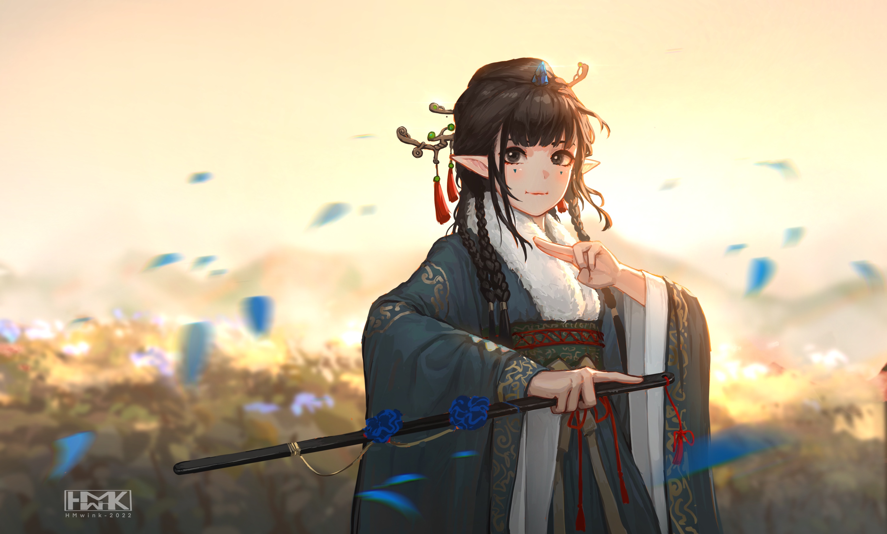 Anime Girl HD Wallpaper by 花铭