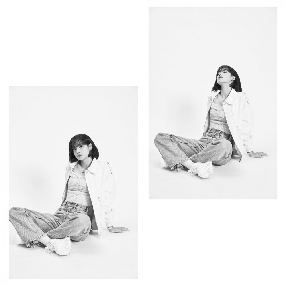 Lisa radiates her impeccable beauty