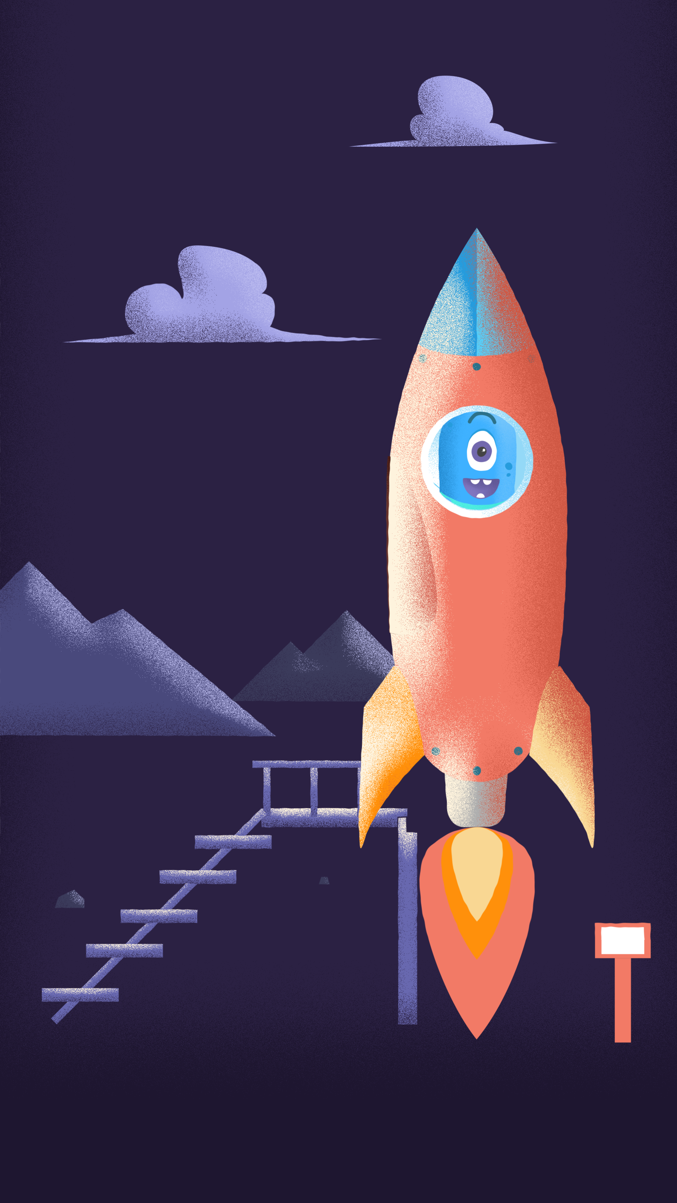Wallpaper: Blast Off!