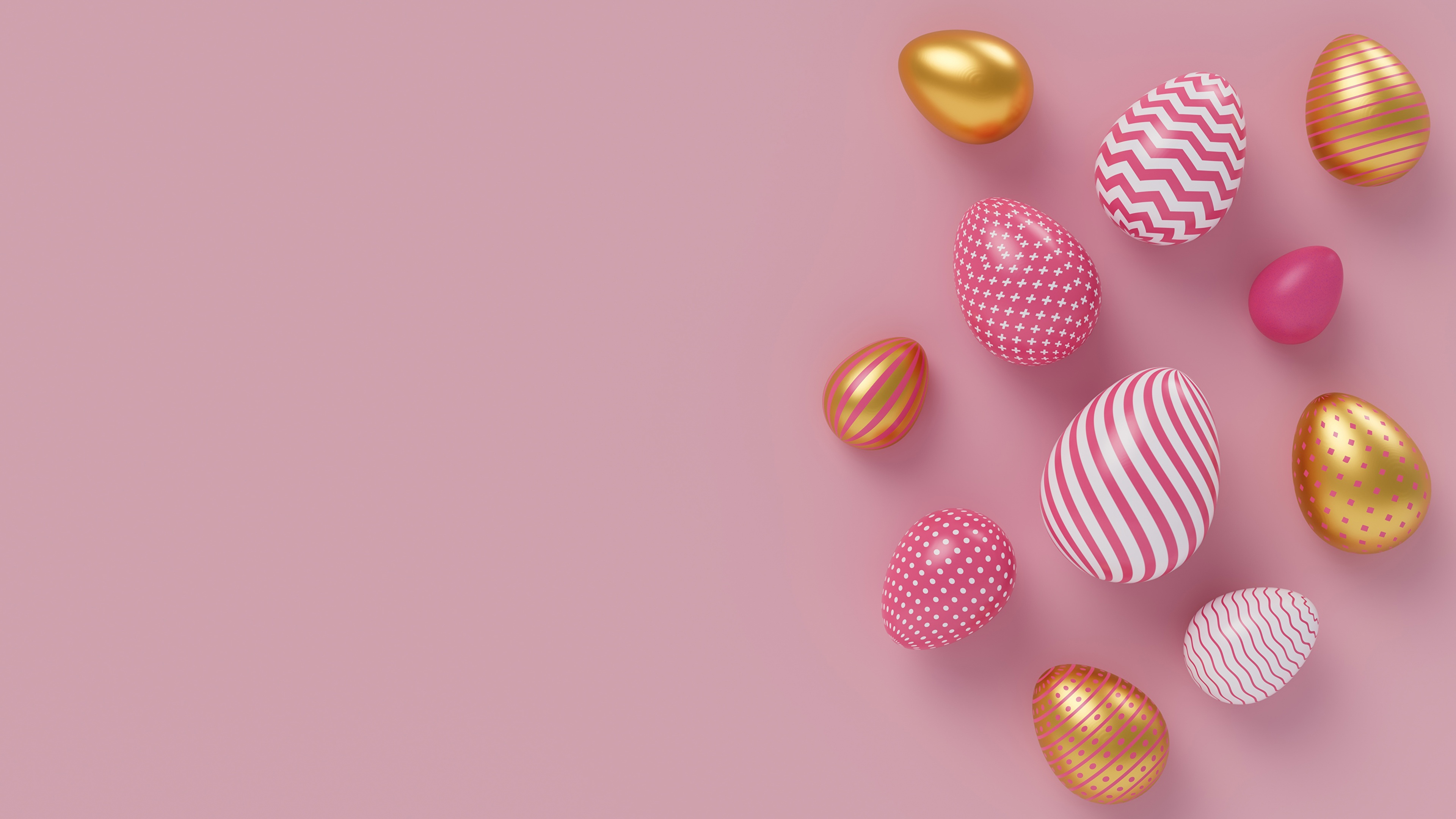 Photos Easter Eggs 3D Graphics Pink