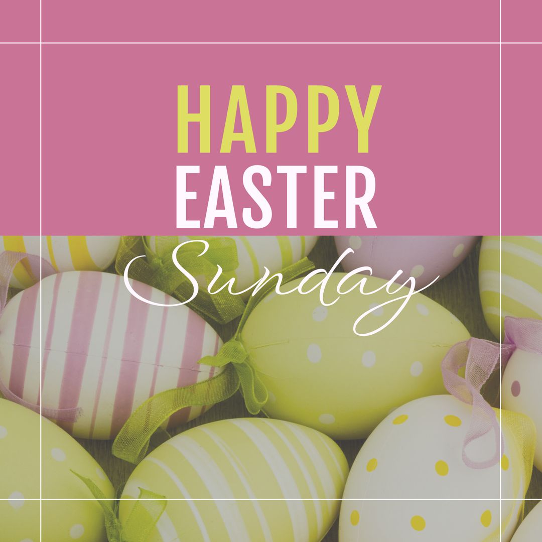 Composite of colorful easter eggs