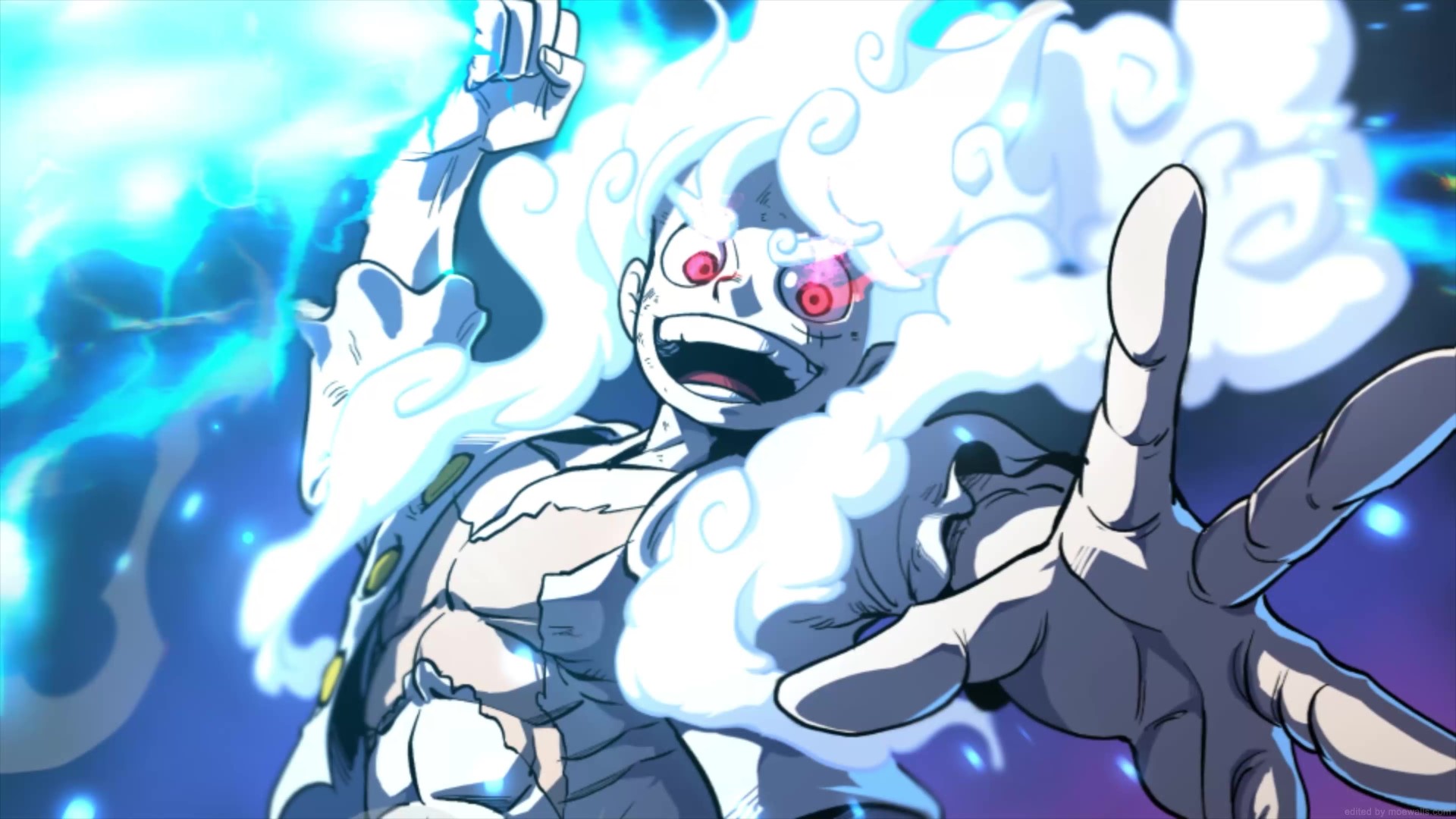 Luffy Gear 5 Lightning Bolt One Piece