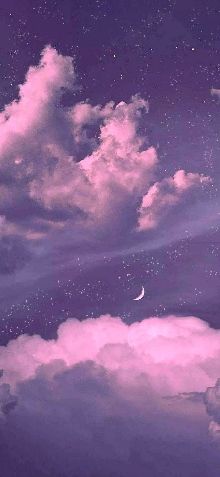 iPhone wallpaper sky, Purple wallpaper