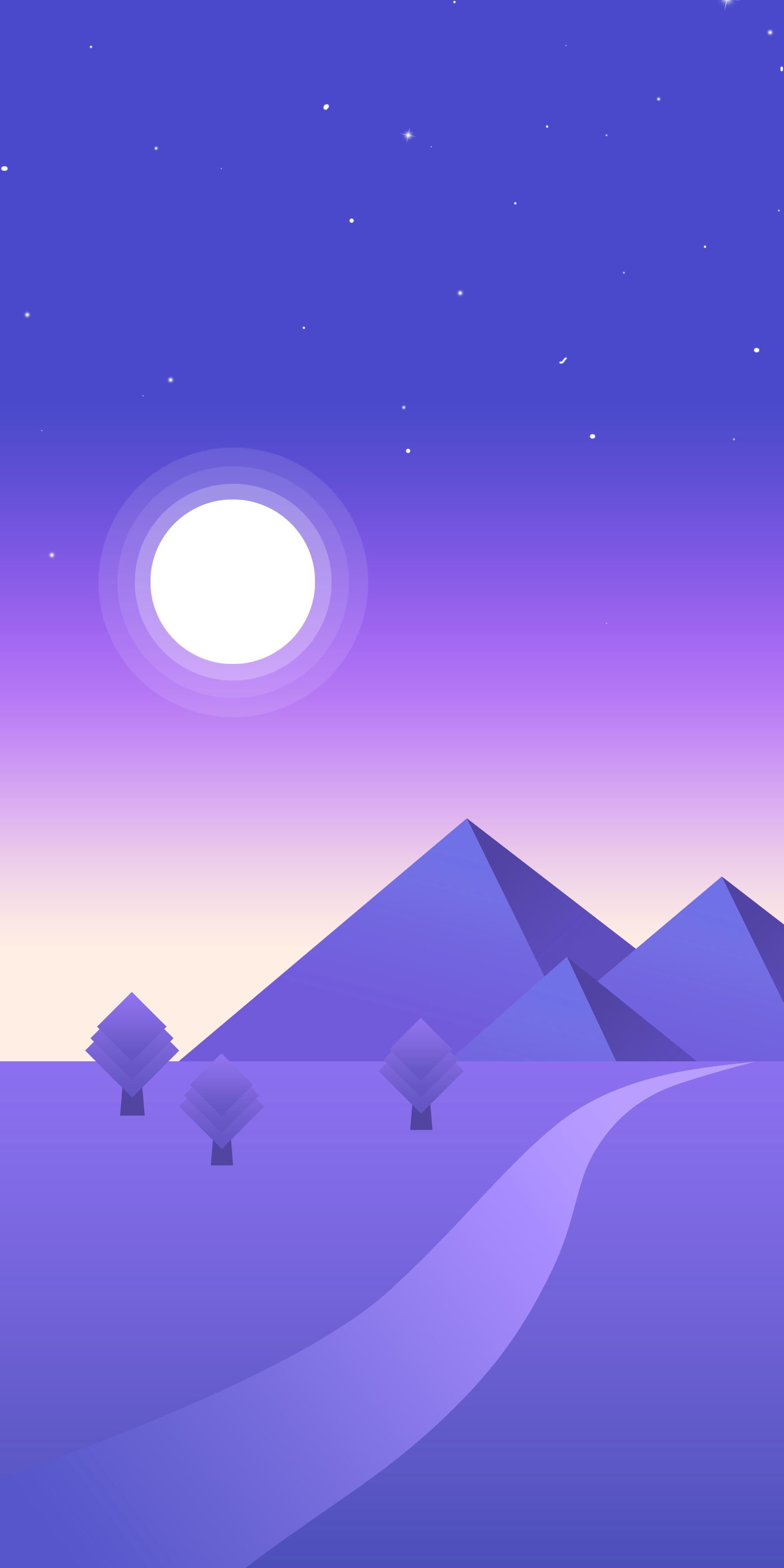Minimal Landscape iPhone Wallpaper