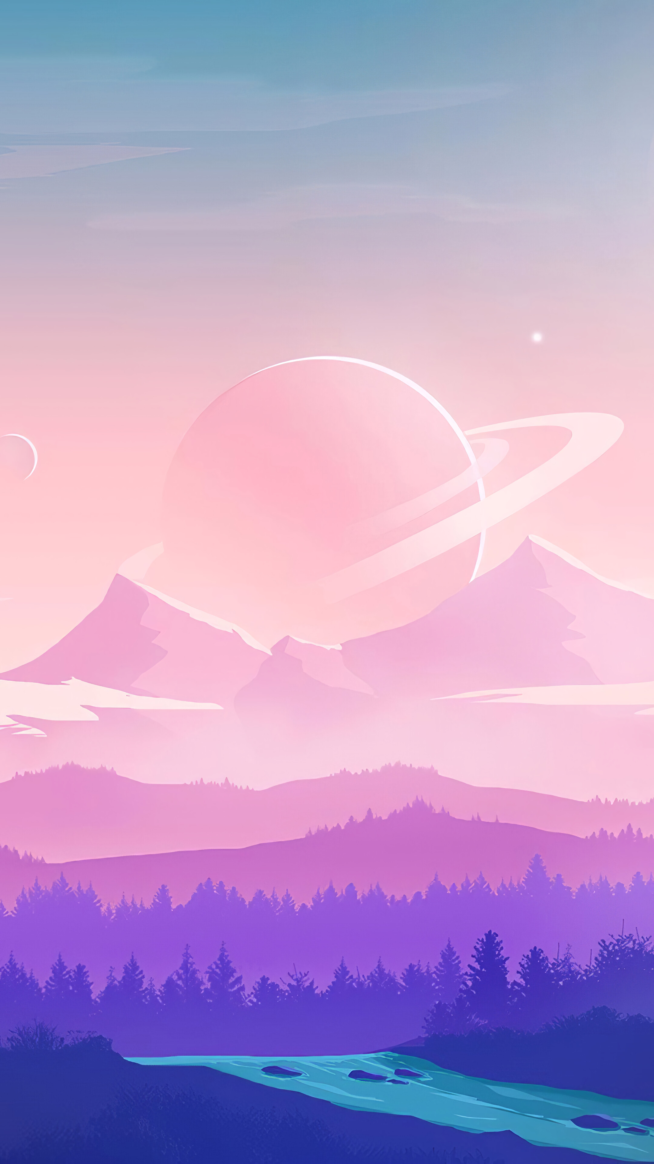 Minimalist Background Scenery Wallpaper