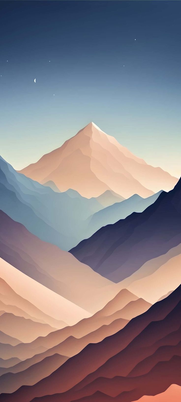 Mountains Minimal IPhone Wallpaper HD