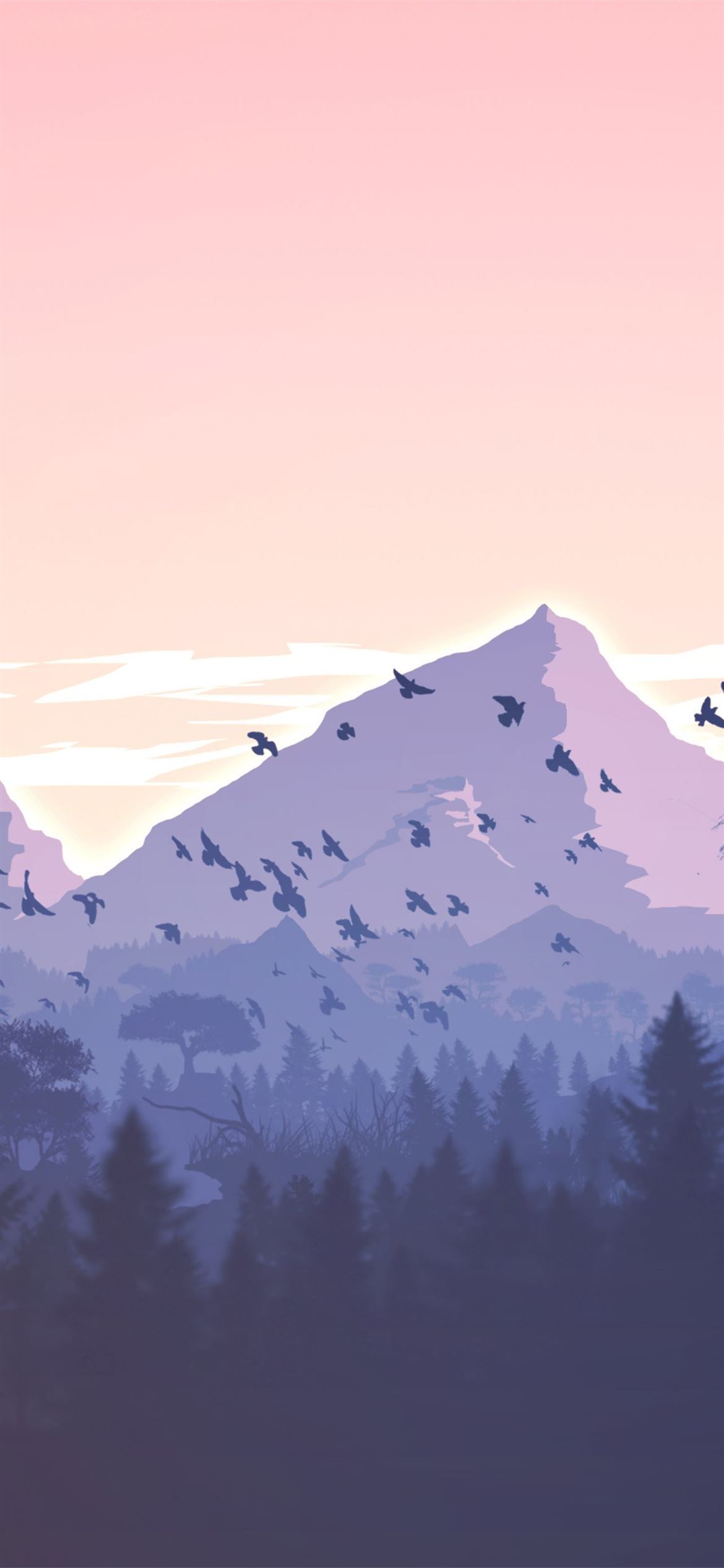 mountains minimal landscape 4k iPhone