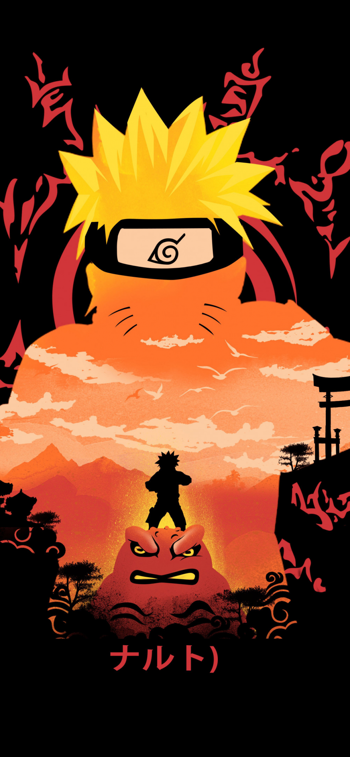 Naruto Wallpaper 4K, Digital Art, Black