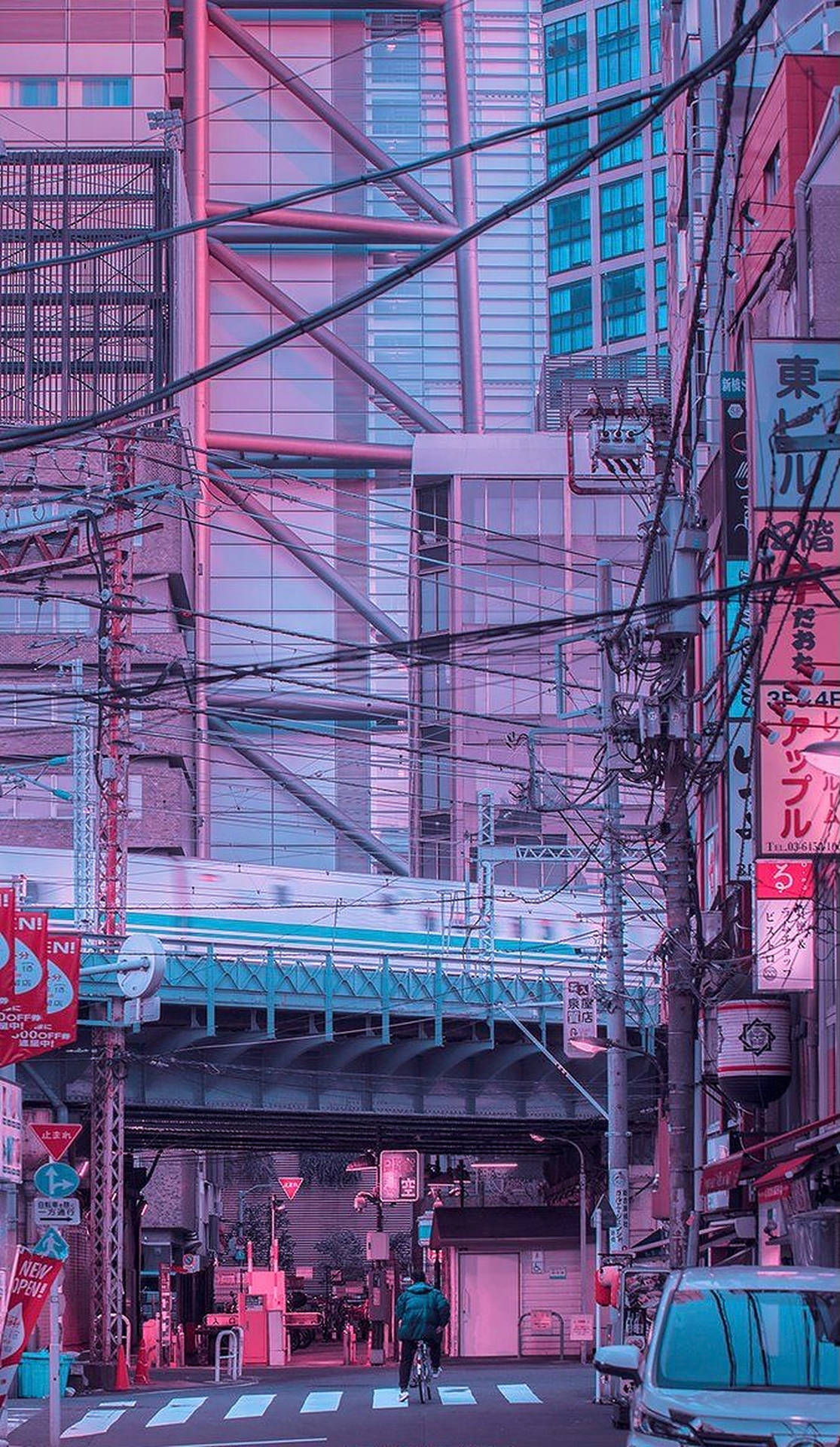 Aesthetic Tokyo Street iPhone Wallpaper