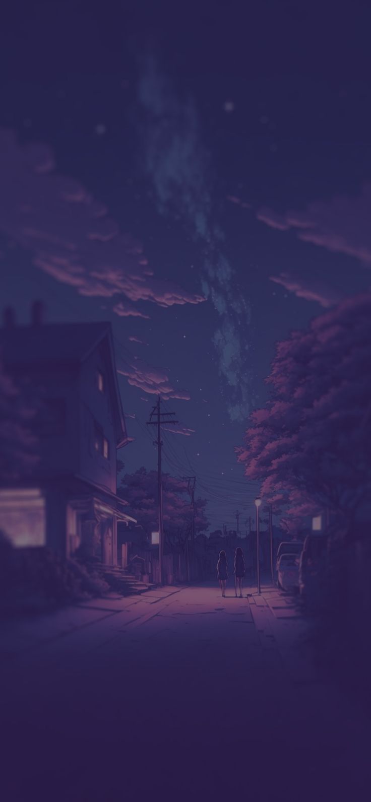 Milky Way Anime Aesthetic Background