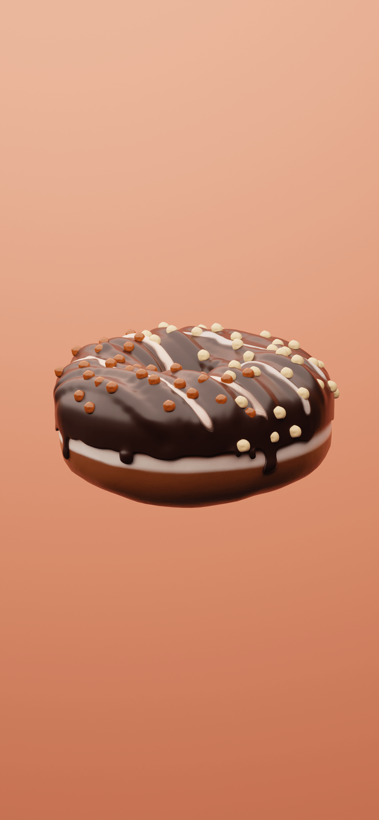 My first donut as an iPhone wallpaper