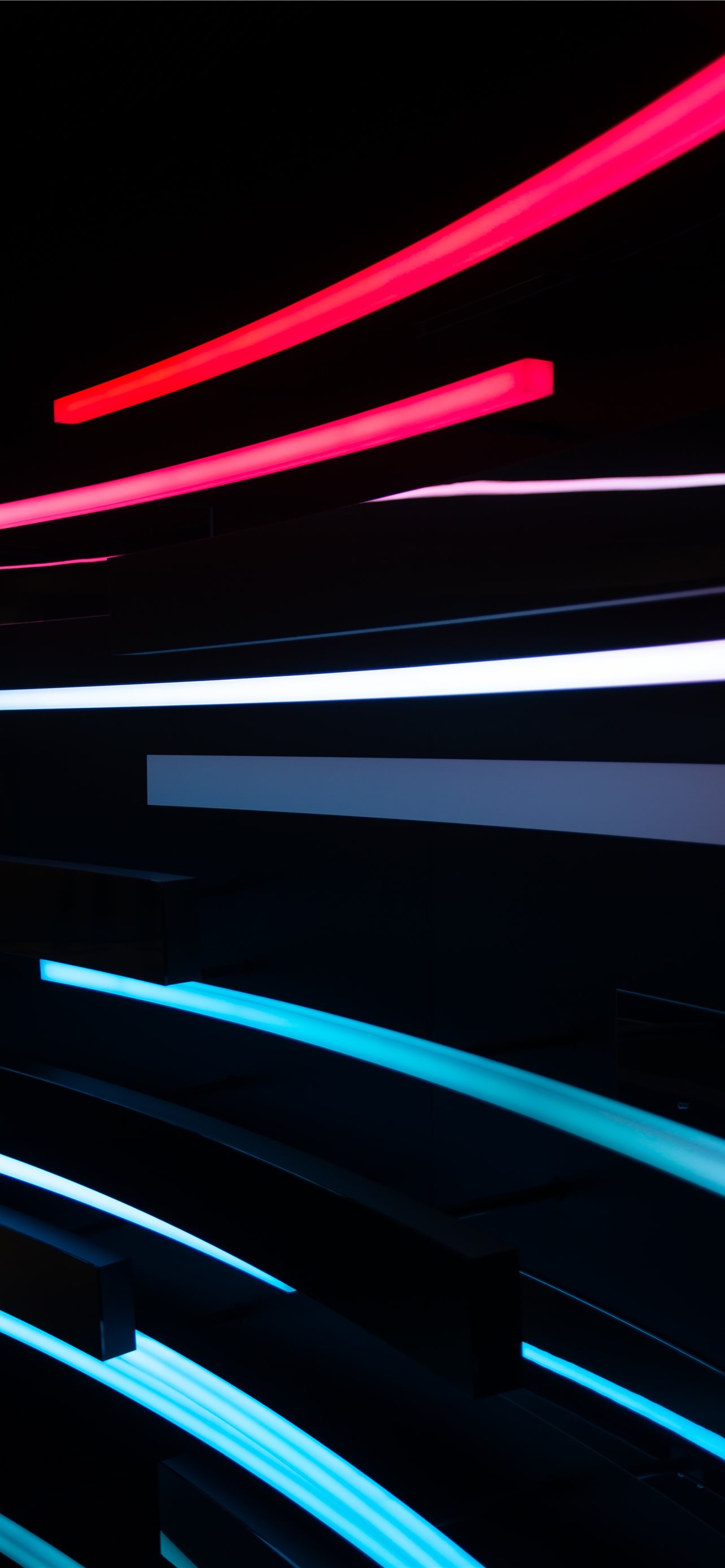 black and red light illustration iPhone