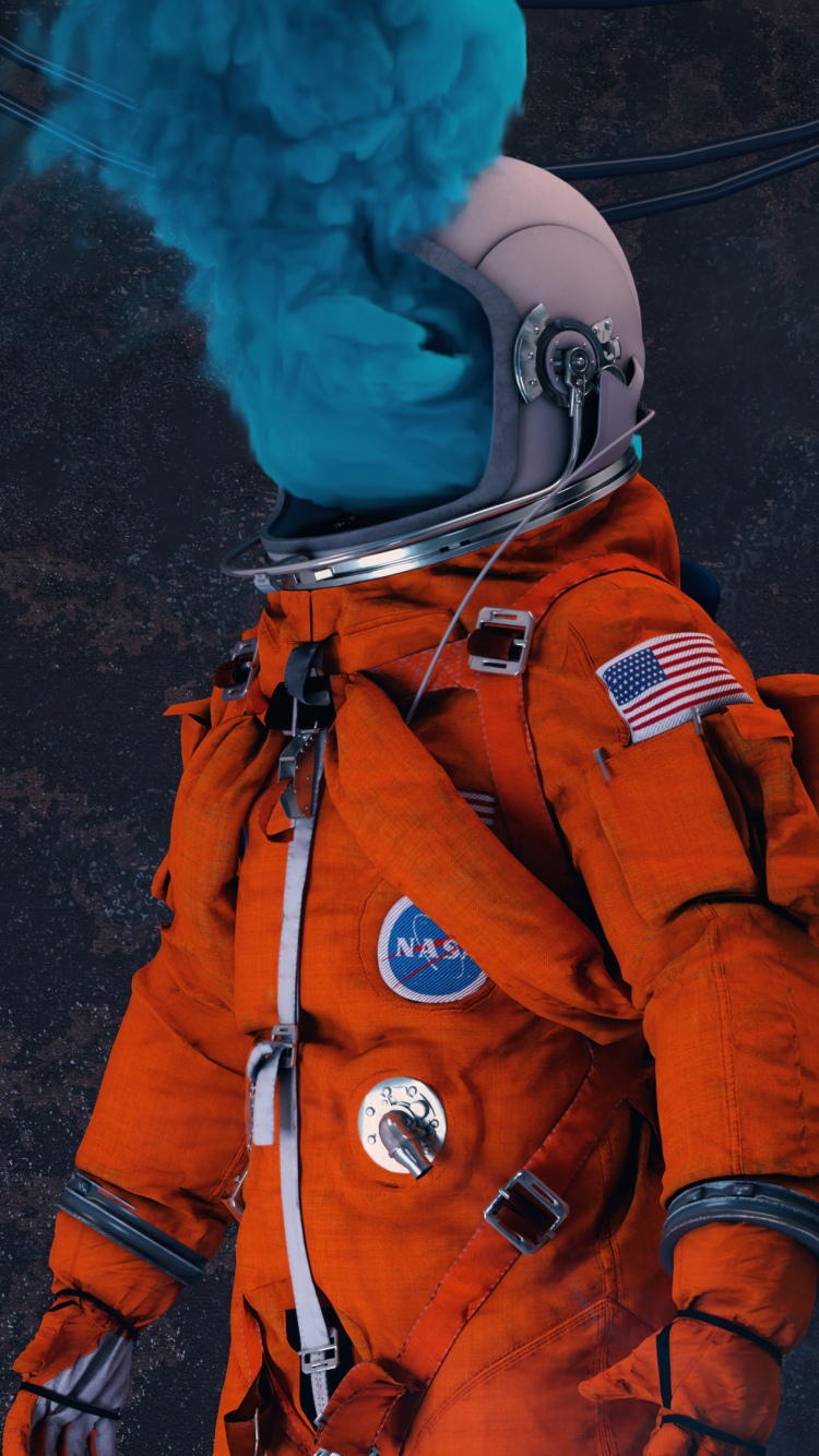 Download wallpaper 750x1334 astronaut