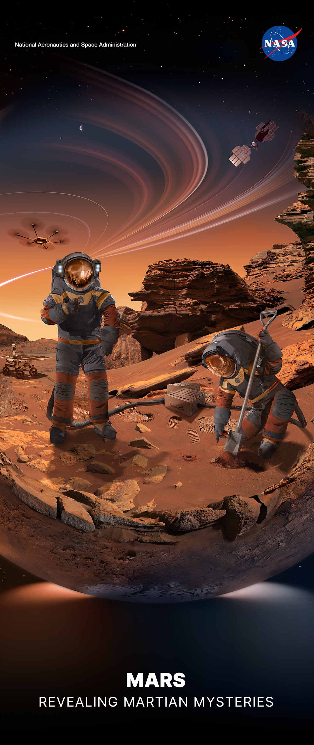 Mars Poster and Virtual Background