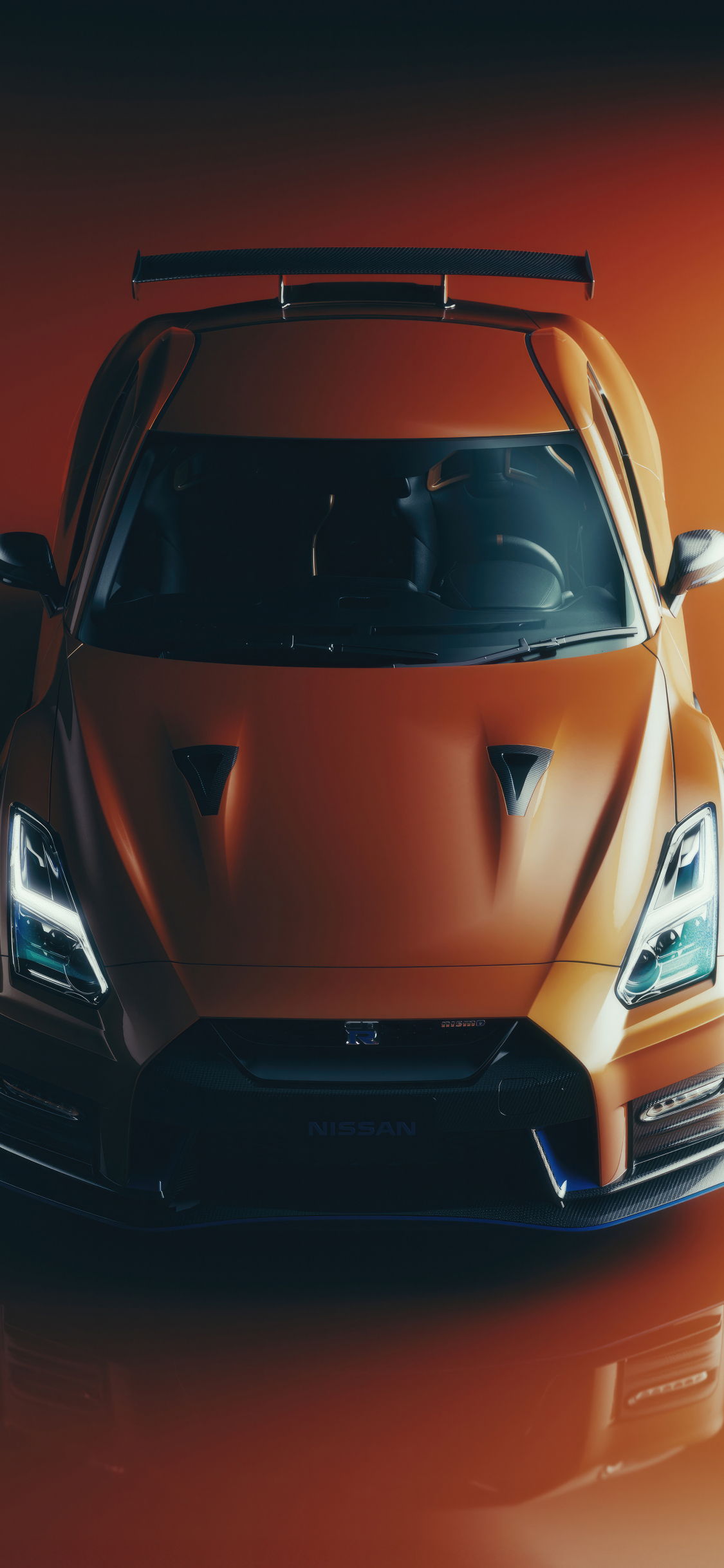 Download wallpaper 1125x2436 nissan gtr