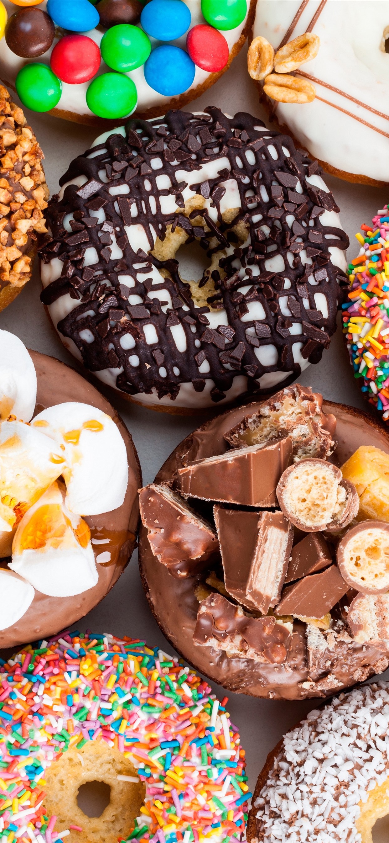 Delicious dessert, donuts, colorful