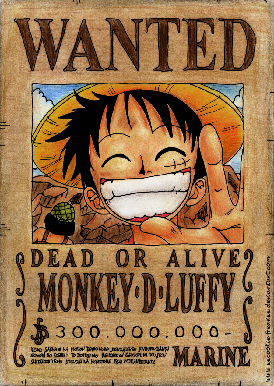 Luffy Wanted Poster Wallpaper