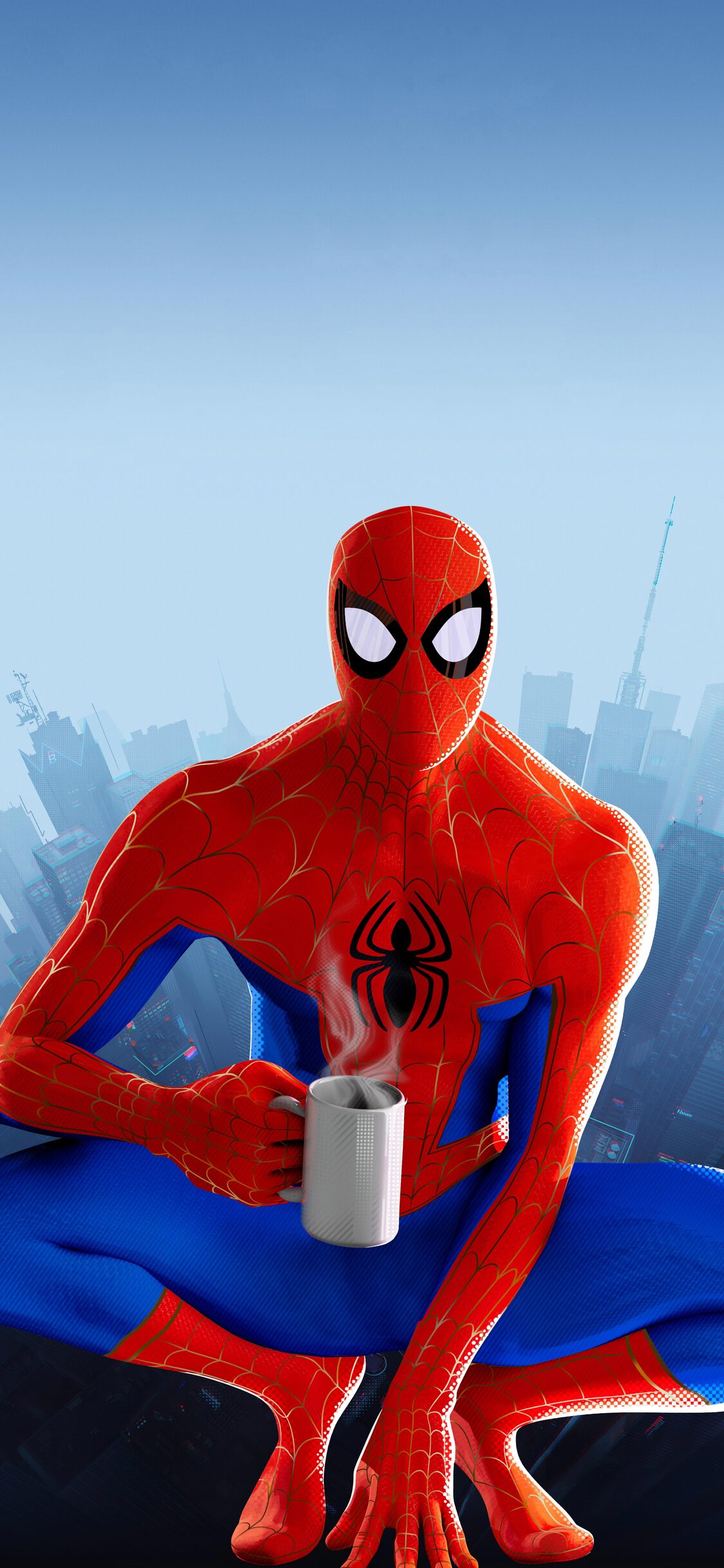 Spider Verse Movie Poster 5k iPhone XS