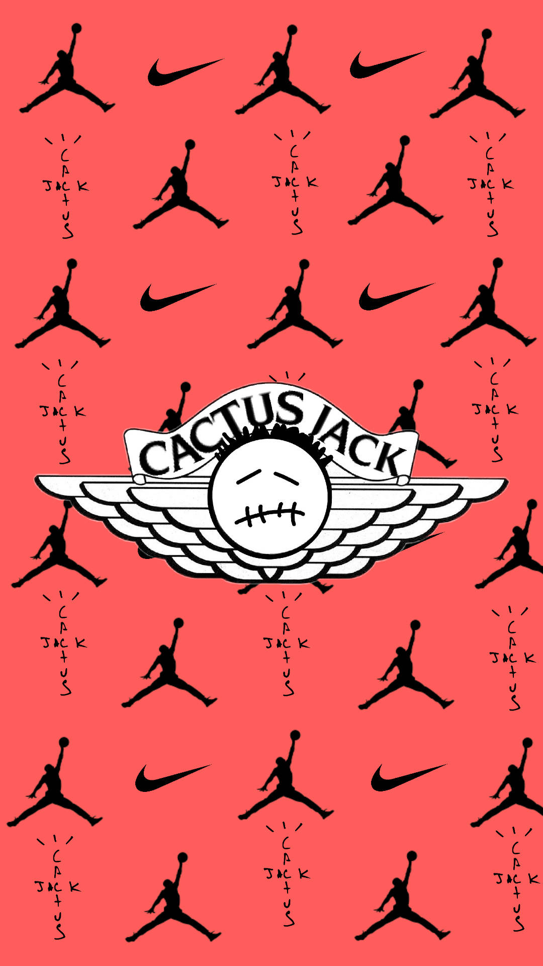 Download Cactus Jack Air Jordan Pattern