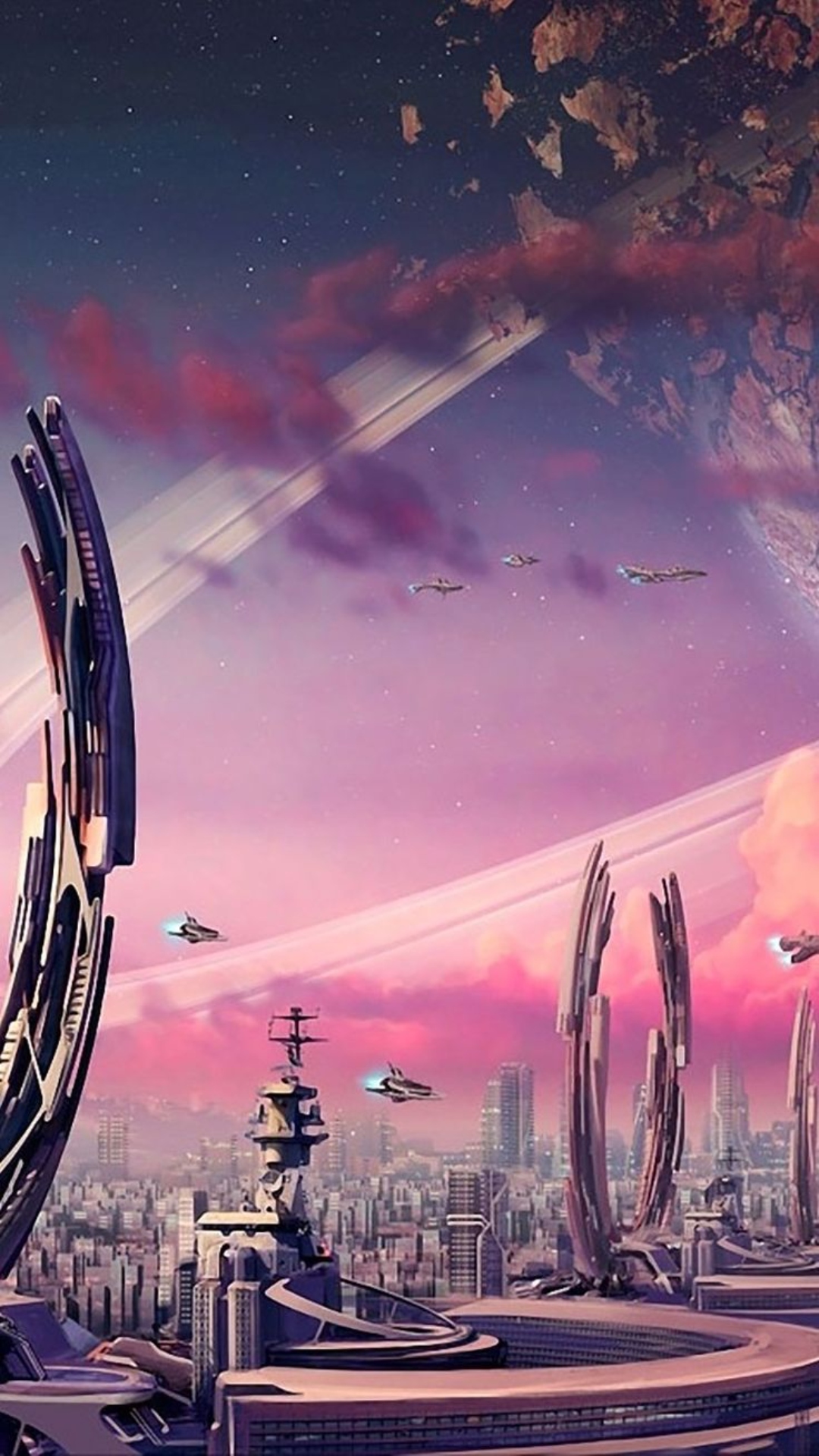 Futuristic city Wallpaper