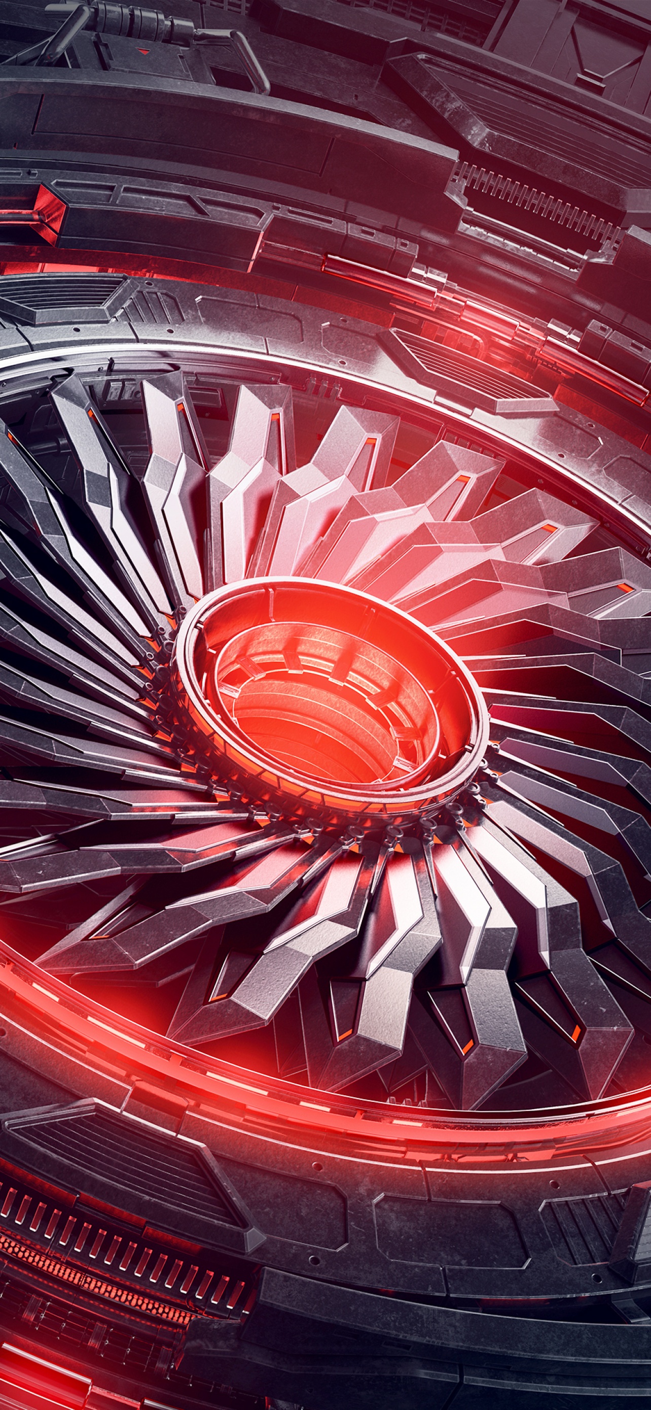 Futuristic Wallpaper 4K, 3D Render