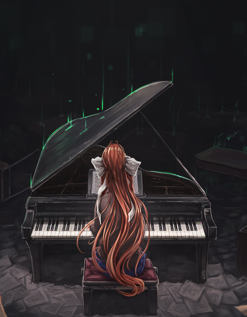 Download wallpaper 840x1336 monika