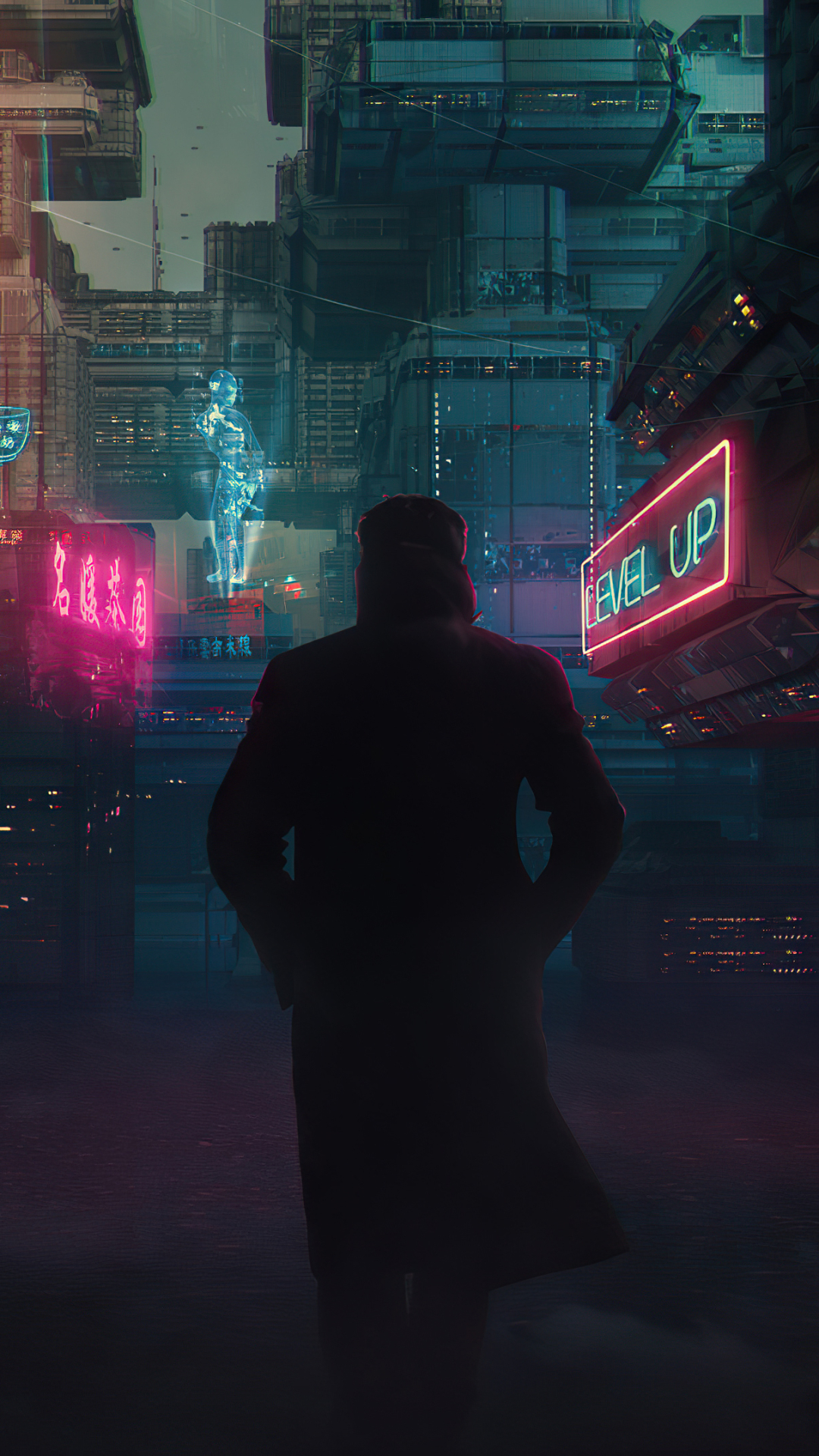Download Sci Fi Cyberpunk Phone Wallpaper