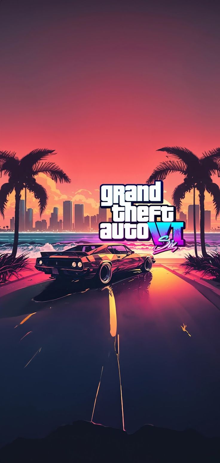COOL GTA 6 WALLPAPER HD. Aesthetic