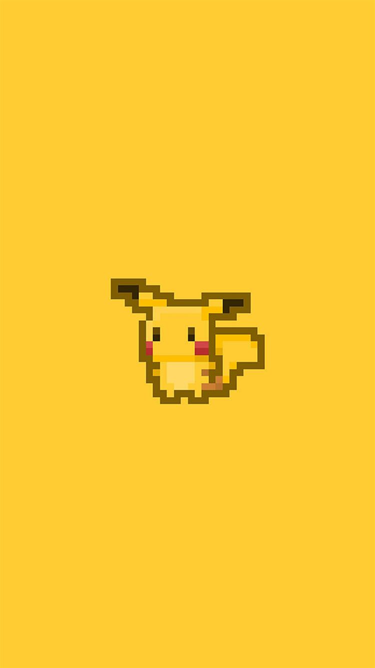 Pikachu Pokemon Pixel Art iPhone 8