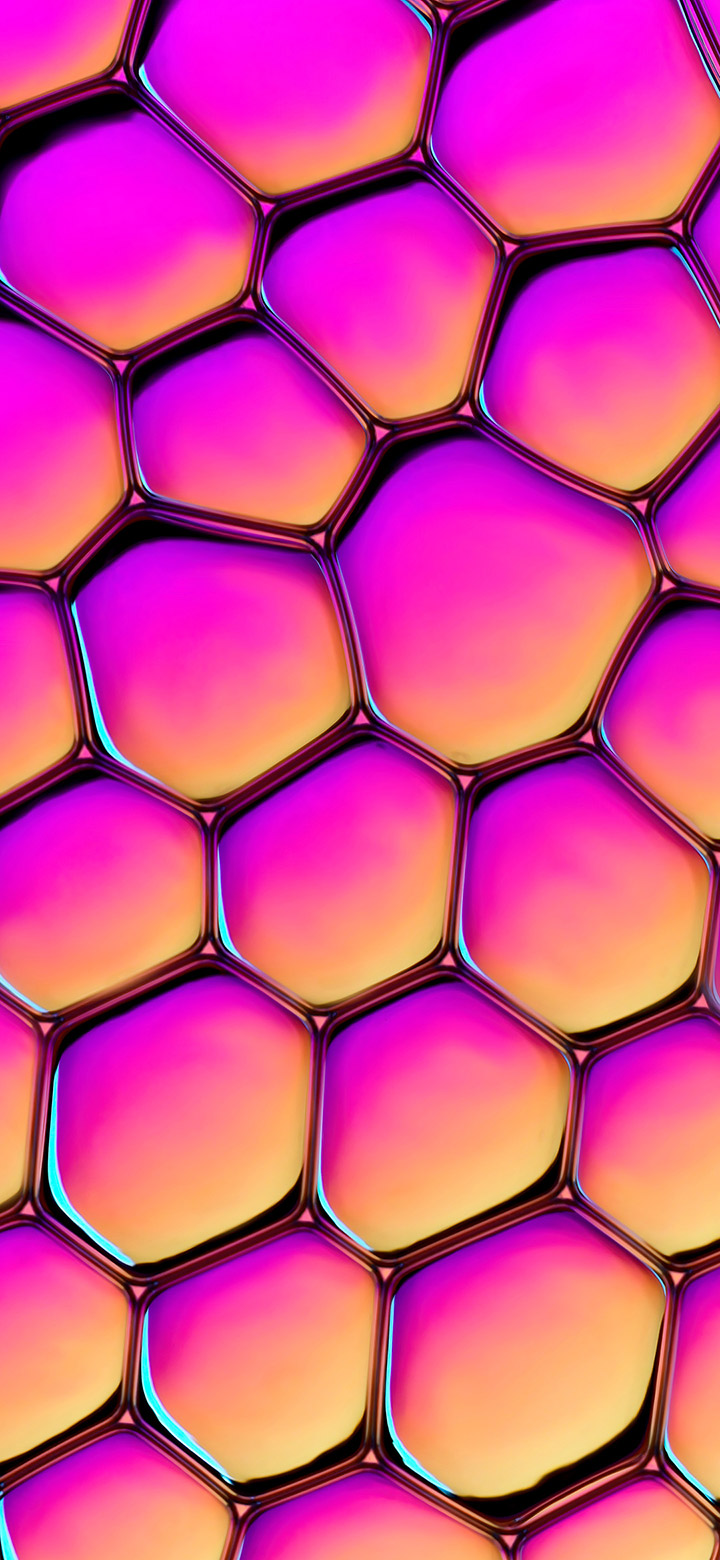 Cool Purple Honeycomb Pattern 4K Phone