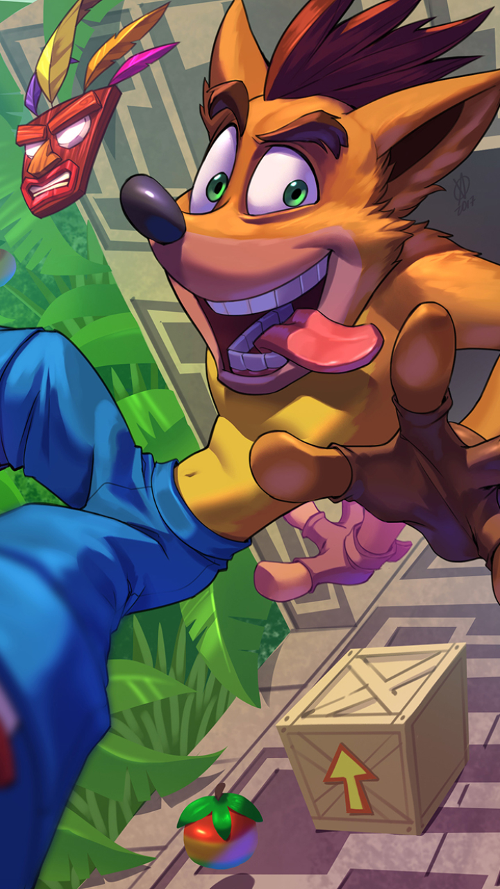 Crash Bandicoot Phone Wallpaper