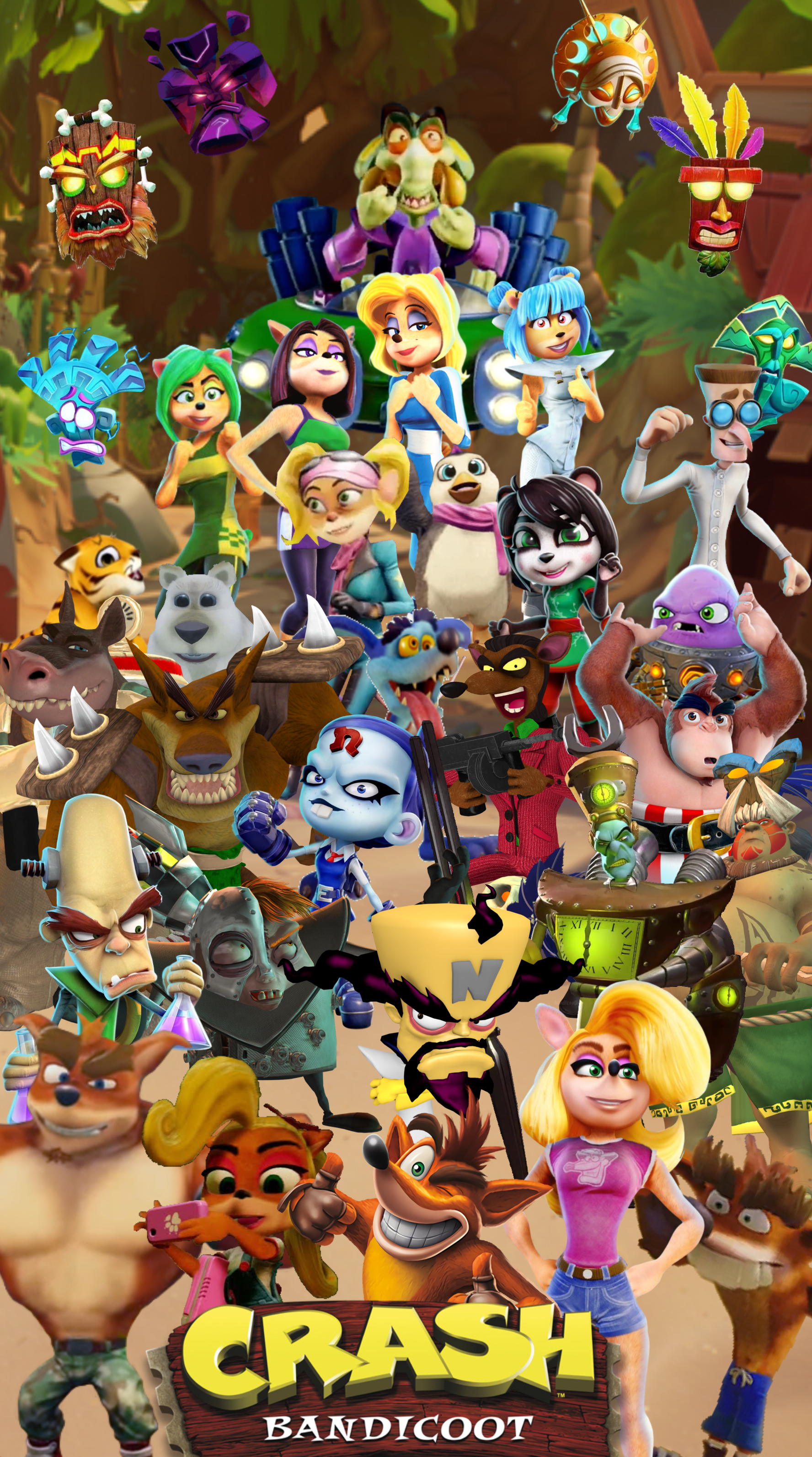 Crash Bandicoot Phone Wallpapers - Wallpaper Cave, image size:1776x3186