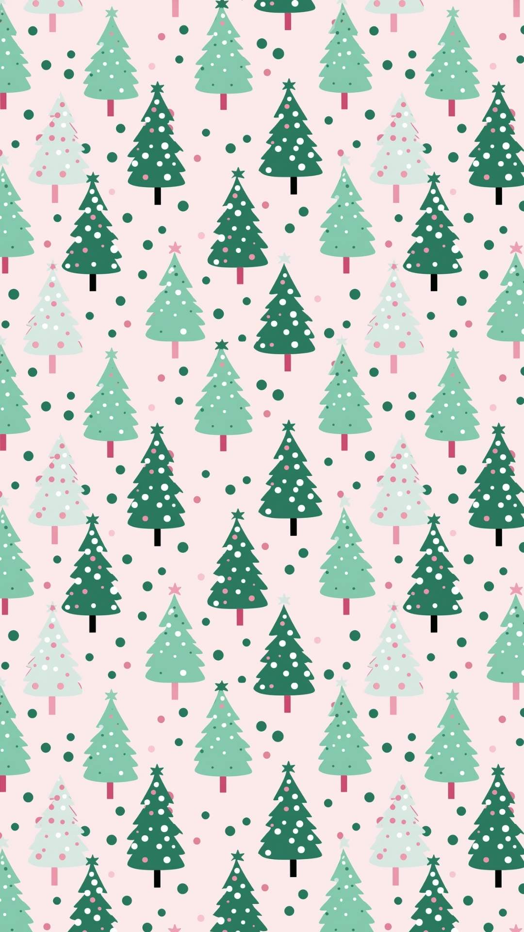 Christmas Pattern Phone Wallpaper