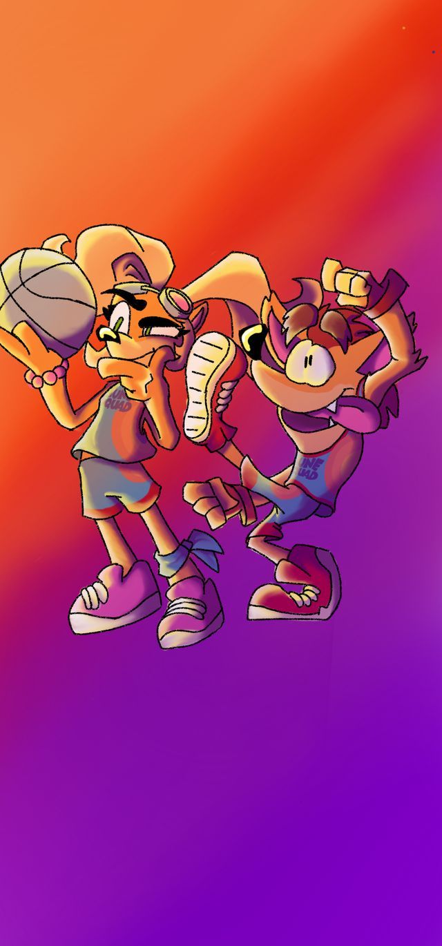 League Coco and Crash Bandicoot. Crash