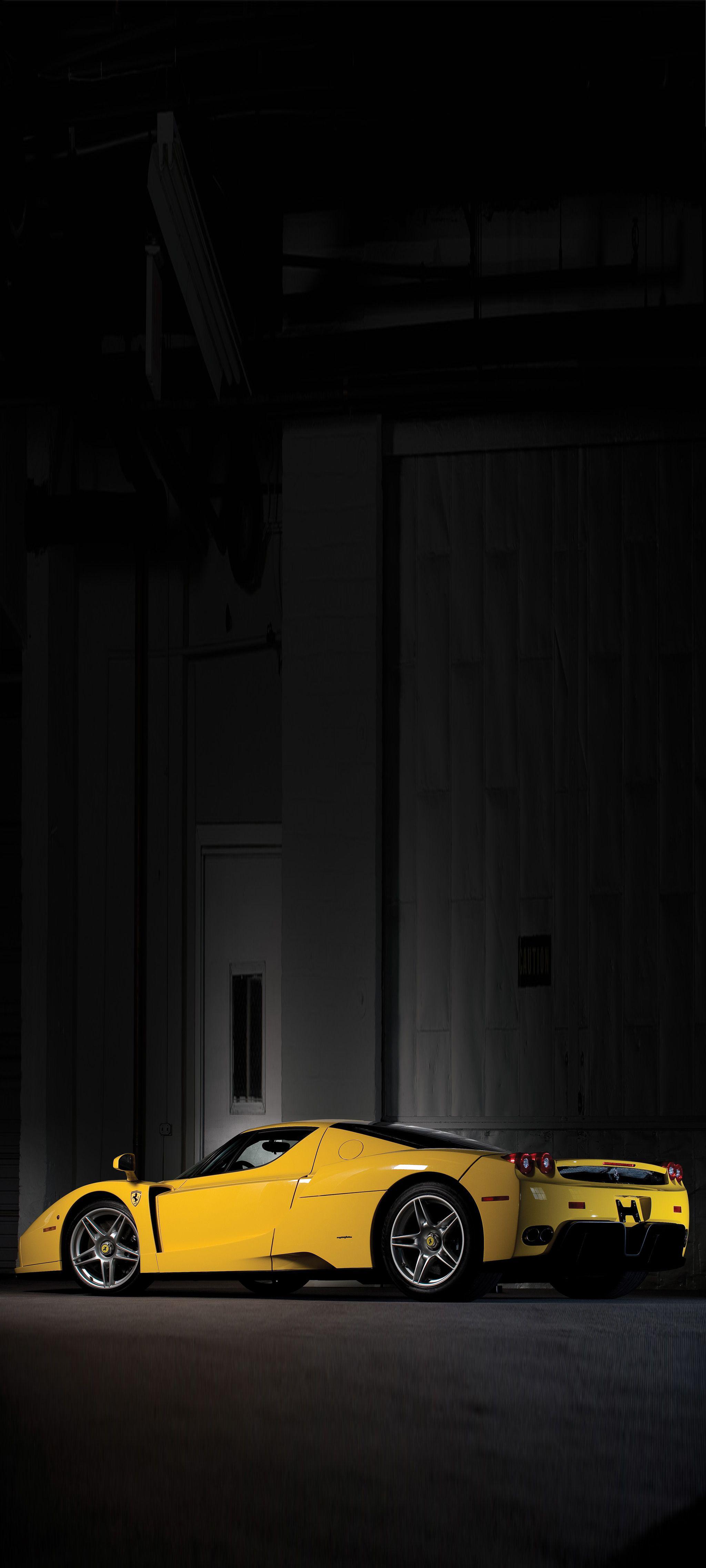 Yellow Ferrari mobile wallpaper. They